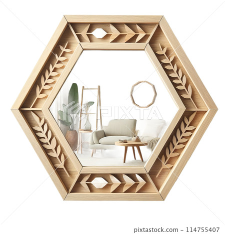 3d rendering of interior modern living room 114755407