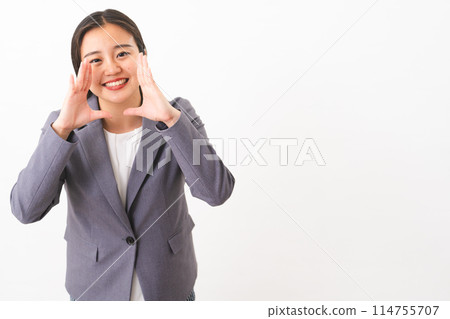 Young woman wearing a business suit Business image Young woman wearing a business suit Business image 114755707