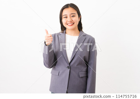 Young woman wearing a business suit Business image Young woman wearing a business suit Business image 114755716