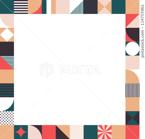 Square frame_geometric pattern 114755962