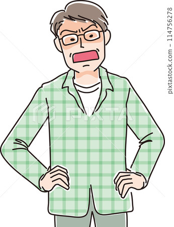 人物插畫_憤怒的表情_男人_40多歲和50多歲的男人_中年男人_中年男人 人物插畫_憤怒的表情_男人_40多歲和50多歲的男人_中年男人_中年男人 114756278