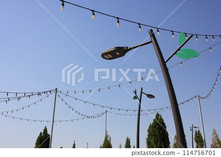 Namgang Yudeung Exhibition Center and Park in Jinju-si, South Korea - April 29, 2024 - Namgang Yudeung Exhibition Center and Park in Jinju-si, Gyeongsangnam-do, South Korea is a beautiful art park tha 114756701