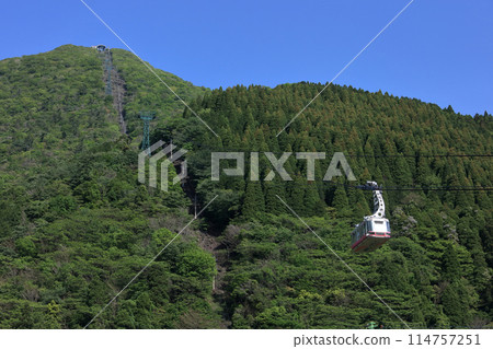 Beppu Ropeway connects Beppu Kogen Station and Tsurumi Sanjo Station 114757251