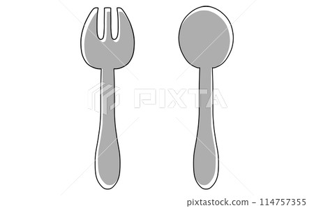 Loose and simple cutlery set of 2, solid color Loose and simple cutlery set of 2, solid color 114757355