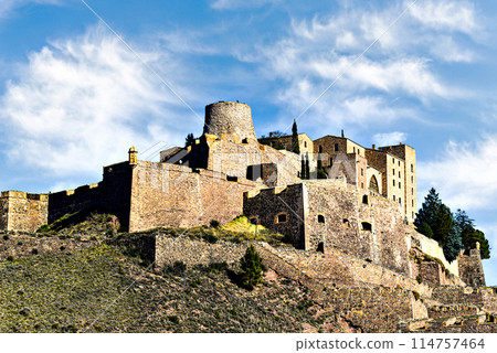 Famous medieval castle in the city of Cardona, Barcelona, Catalonia, Spain 114757464