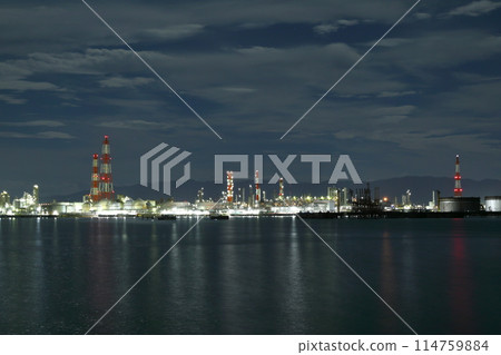 Factory night view_Chikko Hamadera Nishimachi Factory night view_Chikko Hamadera Nishimachi 114759884
