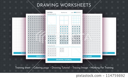 How to Draw a Pattern. Step by Step Drawing Tutorial. Draw Guide Worksheet. Simple Instruction for Kids and Adults How to Draw a Pattern. Step by Step Drawing Tutorial. Draw Guide Worksheet. Simple Instruction for Kids and Adults 114759892