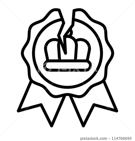 An icon that damages the brand image. An icon that damages the brand image. 114760095