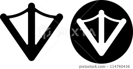 Duck footprint icon set Duck footprint icon set 114760436