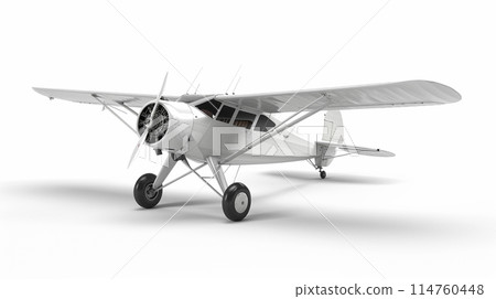 3d of plane on white background. Travel concept. 114760448