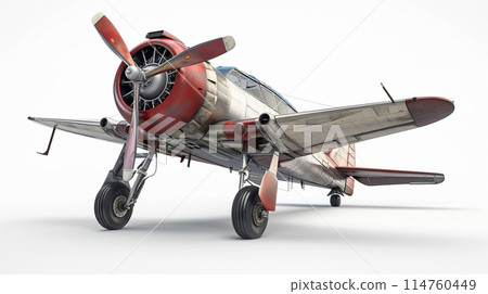 3d of plane on white background. Travel concept. 114760449