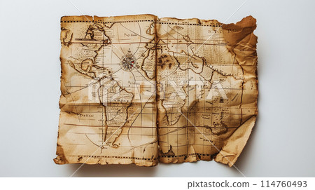 Map on white background. Travel concept. Map on white background. Travel concept. 114760493