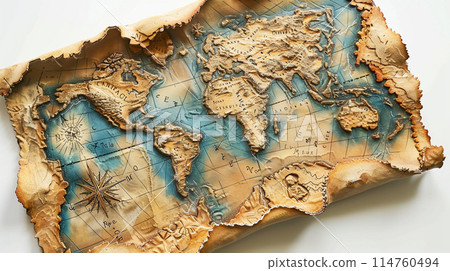 Map on white background. Travel concept. Map on white background. Travel concept. 114760494