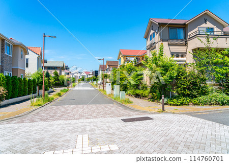 A quiet residential area in Tama New Town, surrounded by nature A quiet residential area in Tama New Town, surrounded by nature 114760701