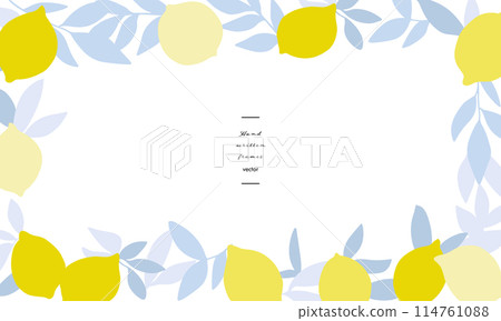 Hand drawn lemon illustration.Vector illustration of lemon.Summer lemon frame illustration set. Hand drawn lemon illustration.Vector illustration of lemon.Summer lemon frame illustration set. 114761088