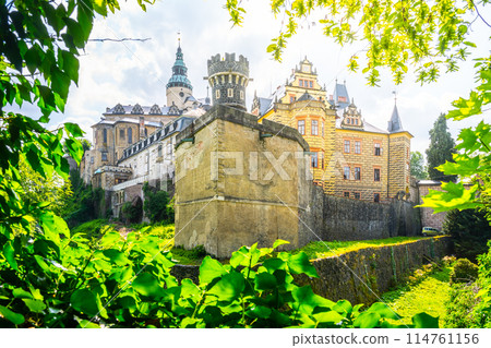 Green moat at Frydlant Castle, Czechia 114761156