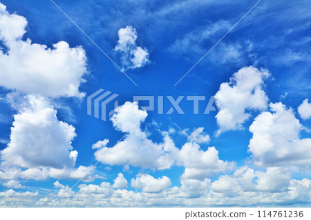 Summer blue sky and clouds 114761236