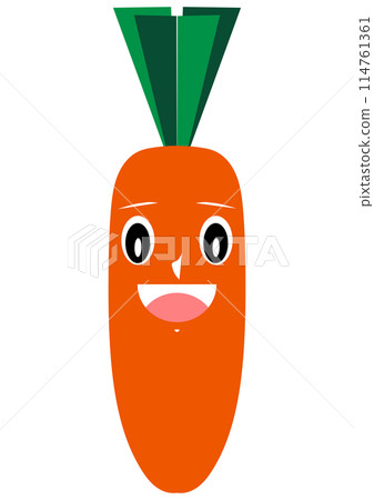 A simple and cute "carrot" smile 114761361