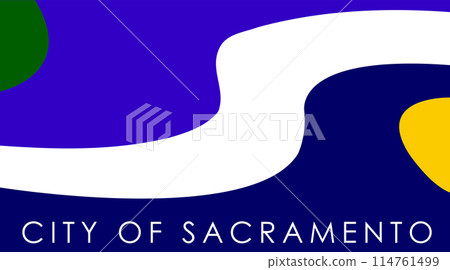 Flag of Sacramento, California 114761499