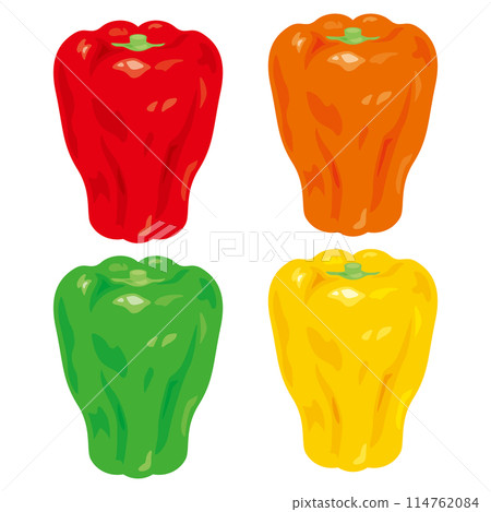 Green pepper set 114762084