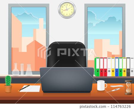 office work space for staff of a company or organization vector illustration office work space for staff of a company or organization vector illustration 114763226