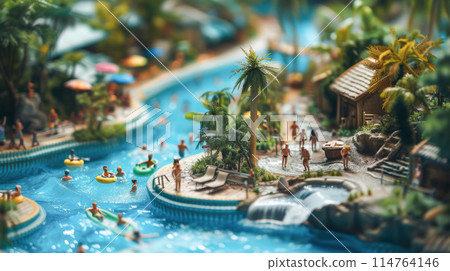 Family enjoying leisure time (miniature) 114764146