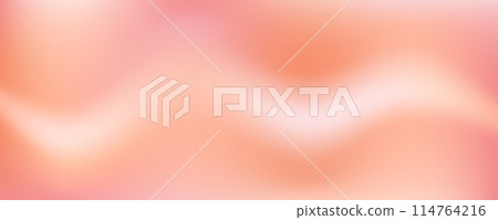 Wavy nude gradient background. Neutral brown color gradation with light cream texture. Beige warm skin tan. Abstract pastel silk. Vector fluid backdrop with delicate pearl gloss. 114764216