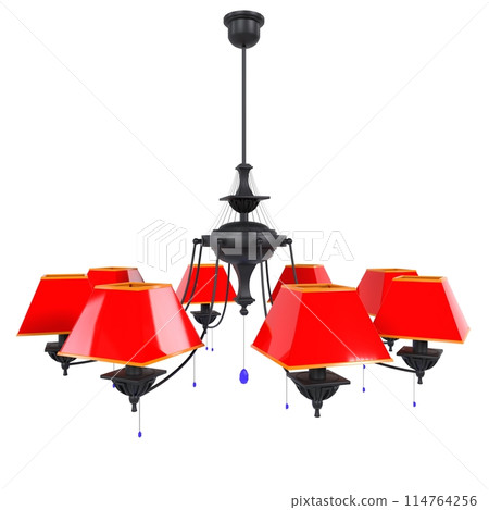 Chandelier isolated on white background 114764256