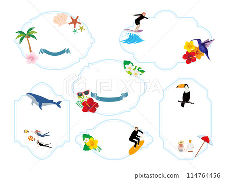 熱帶度假旅行框架 114764456