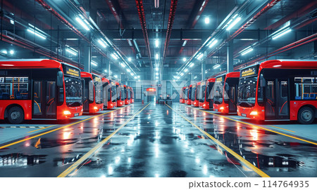 Bus garage 114764935