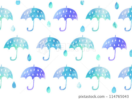 Watercolor umbrella pattern 1863 Watercolor umbrella pattern 1863 114765043