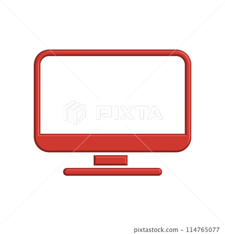 Illustration Vector graphic of monitor icon template Illustration Vector graphic of monitor icon template 114765077