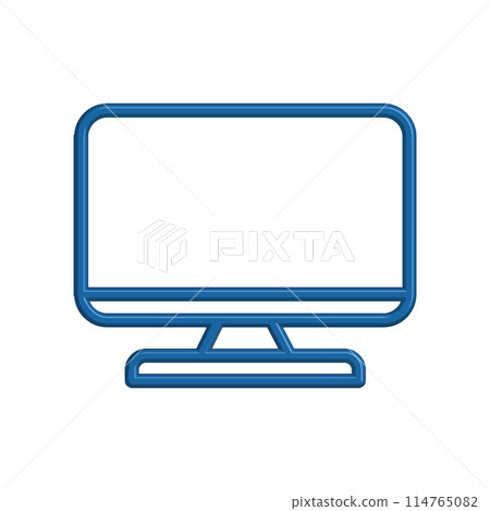 Illustration Vector graphic of monitor icon template 114765082