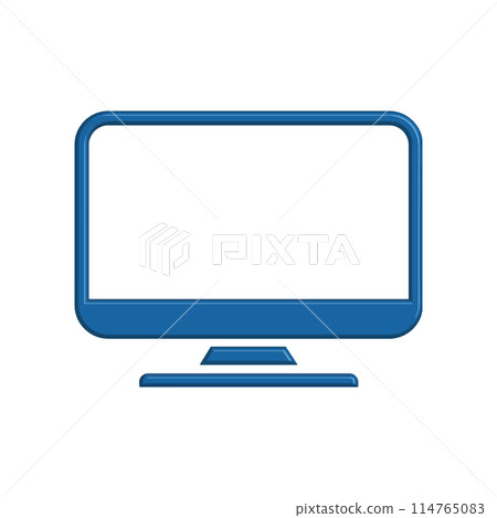 Illustration Vector graphic of monitor icon template Illustration Vector graphic of monitor icon template 114765083
