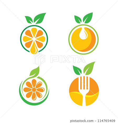 Lemon logo images illustration 114765409
