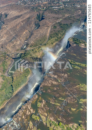 Aerial View of Victoria Falls 114765685