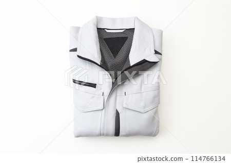 Folded work clothes Folded work clothes 114766134