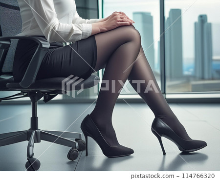 Office lady wearing stockings 114766320
