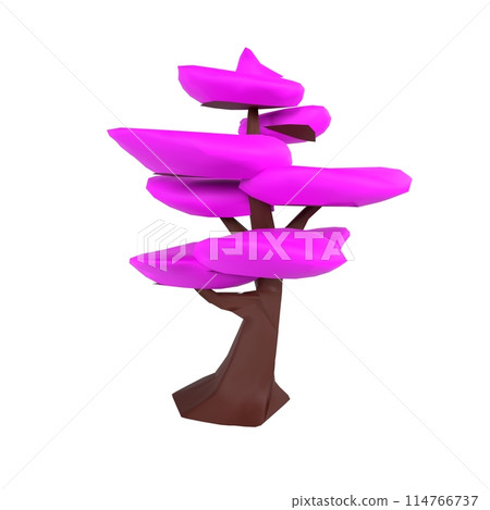 Tree isolated on white background 114766737