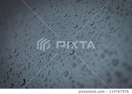Blue water drops background. High quality photo 114767976