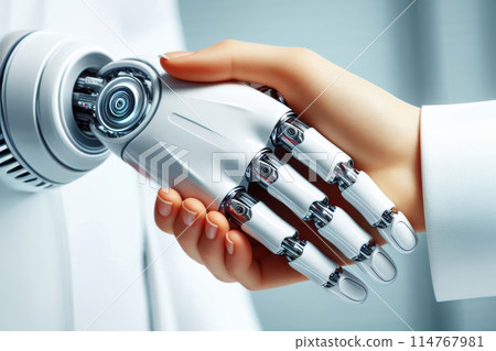 robot arm use microscope in laboratory robot arm use microscope in laboratory 114767981