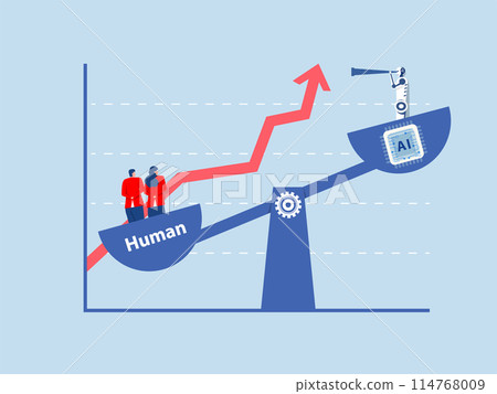 Business industry replace human analysis from graphs show Robots replace human jobs future Robots cause people to lose their jobs Business industry replace human analysis from graphs show Robots replace human jobs future Robots cause people to lose their jobs 114768009