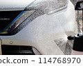 Foamy car wash using a pressure-type foam gun 114768970