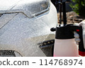 Foamy car wash using a pressure-type foam gun 114768974