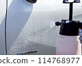 Foamy car wash using a pressure-type foam gun 114768977