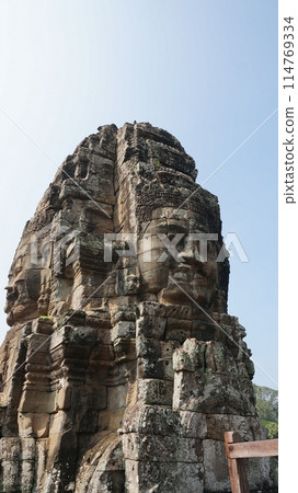 Four-sided pagoda of Bayon Temple [Siem Reap, Cambodia] 114769334
