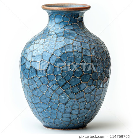 Blue Crackle Glaze Ceramic Vase Blue Crackle Glaze Ceramic Vase 114769765