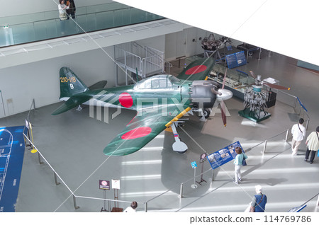 Zero fighter on display at the Yamato Museum Zero fighter on display at the Yamato Museum 114769786