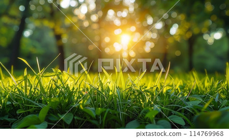 person amidst fluffy clouds stars twinkling above and a crescent moon casting its gentle glow. 114769968