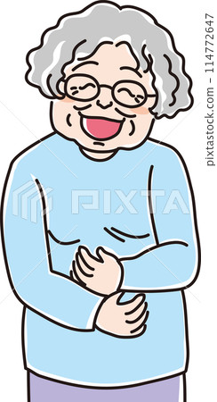 People illustration _ Smiling people _ Smiling elderly woman _ Woman in her 70s _ Smiling grandma People illustration _ Smiling people _ Smiling elderly woman _ Woman in her 70s _ Smiling grandma 114772647